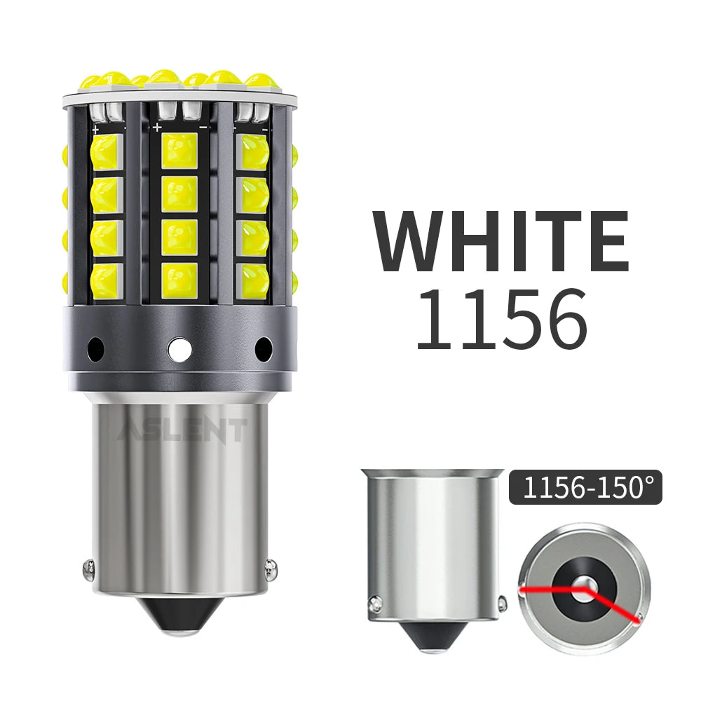 2pcs Car LED Lights BA15S P21W 1156 BAU15S PY21W 1157 BAY15D 44*3030SMD Canbus Front Tail Turn Signal Lamps 7440 7443 W21/5W 12V