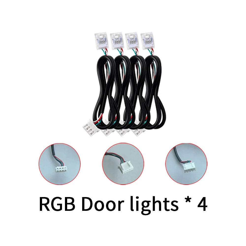 Full Colors Streamer Symphony RGBIC Ambient Light Accessories 3 wire LED Strip (RGB Door/Storage/Footlight 4 wire) "LED Lamp"App