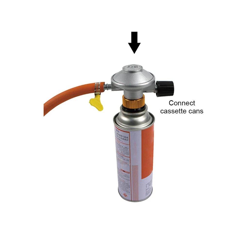 Low Pressure Gas Regulator Adjustable Flow Low Pressure Propane Regulator Barb Hose Connection 7/16 Inch Disposal Bottle Valve