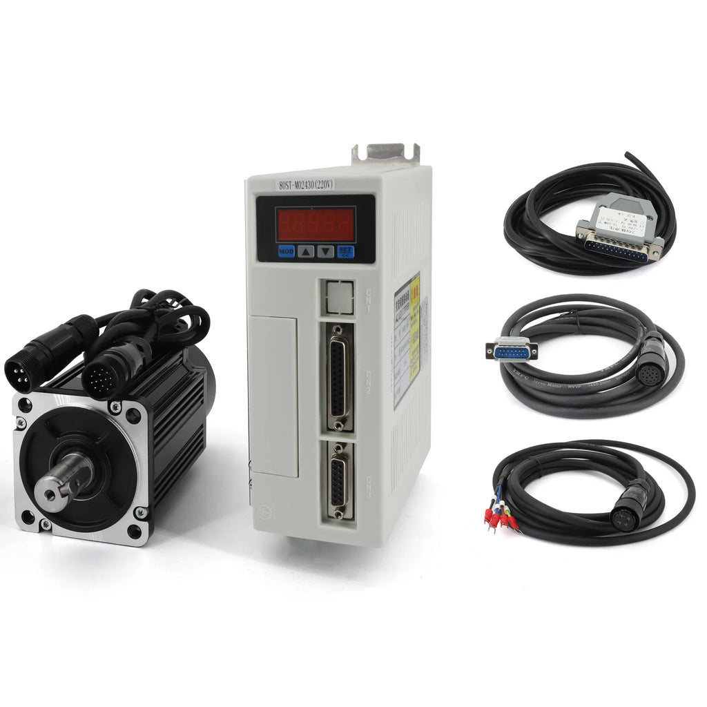 AASD-15A Driver 80ST-M02430 AC Servo Motor Kit  2.39N 750W 3000rpm 220V Single-Phase Ac Drive DIY Precision Simulators  ﻿