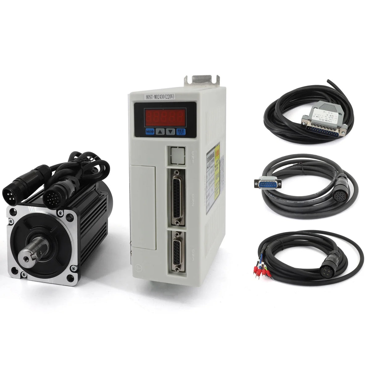 AASD-15A Driver 80ST-M02430 AC Servo Motor Kit  2.39N 750W 3000rpm 220V Single-Phase Ac Drive DIY Precision Simulators  ﻿