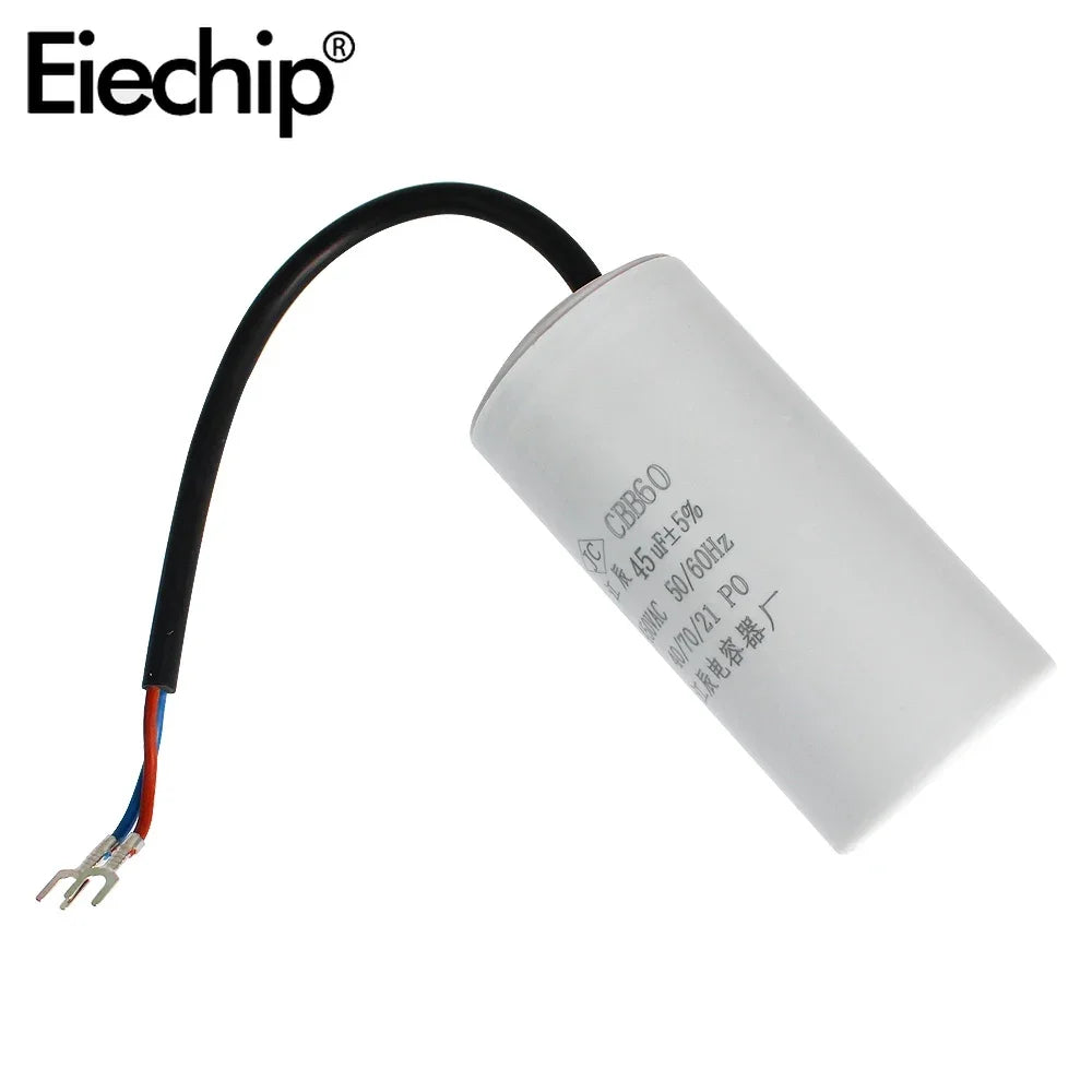 CBB60 450V Motor Run Capacitors AC Starting Capacitor 5% 3/4/5/6/8/10/12/14/15/16/18/20/25/30/40/45/50/60UF for Washing Machine