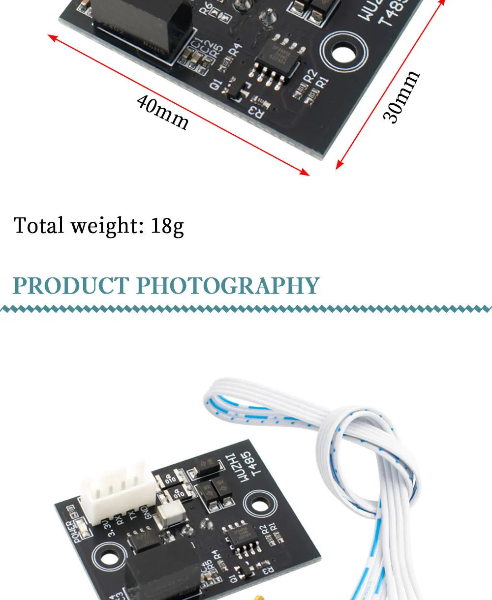 WAVGAT TTL to 485 module, RS485 to TTL communication single-board computer serial port line converter
