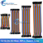 40PIN Dupont Line Male To Male Female To Female Male To Female Jumper Wire Cable 10cm 15cm 20cm 30cm 40cm for Arduino DIY KIT