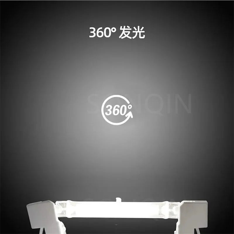 R7S LED Glass Tube COB Bulb 78MM 118MM High Power R7S Corn Lamp J78 J118 Replace Halogen Light AC 110V 220V Lampadas