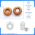 20mm 80-26 Iron powder core Toroidal inductor Wirewound inductor Iron powder core Magnetic ring inductor