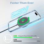 25W Magnetic Wireless Charger Universal Fast Charging for iPhone 16 15 14 13 Pro Max AirPods Xiaomi Pad Adapter USB To Typec Phone Chargers Dock Station