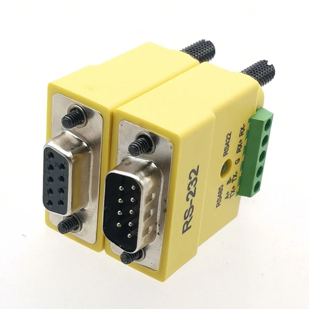 1pc RS232 to RS485 RS422 Converter Serial Plug RS485 Serial Communication DB9 Male Female Interface Serial Converter Connector