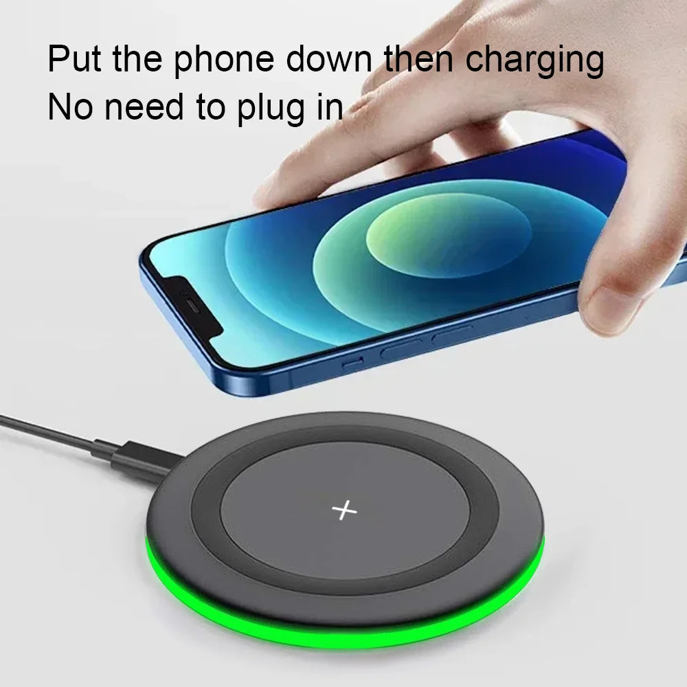 30W Wireless Charger LED Phone Charger Stand Suitable for IPhone17 16 15 14 13 12 Pro Fast Charging Base for Xiaomi Samsung