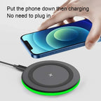 30W Wireless Charger LED Phone Charger Stand Suitable for IPhone17 16 15 14 13 12 Pro Fast Charging Base for Xiaomi Samsung