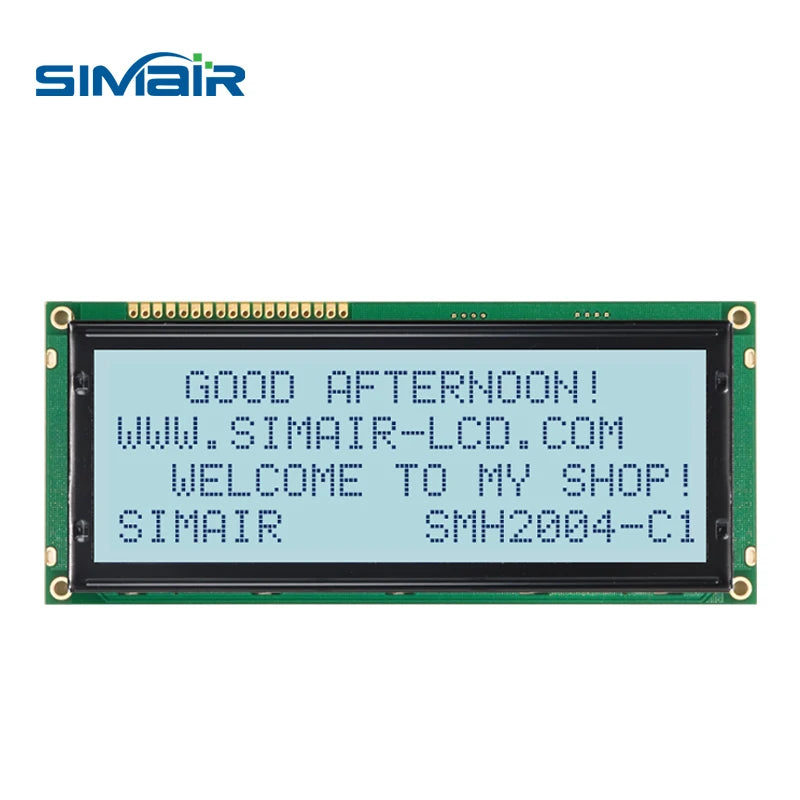 New STN COB 5/3.3V  HD7780 20*4 Dots Screen 2004 Big Character LCD Display 20x4 Blue