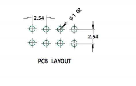 10pcs 2.54mm 2X2/3/4/5/6/8/10/12/13/20/40 Pin Female Header Strip Connector Double Row Straight Needle  2.54 Female Header Socke