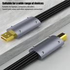 Monosaudio A50G B50G 24K Gold Plated USB2.0 Plug USB A/B Connector  DIY USB Cable for Ipad Laptop