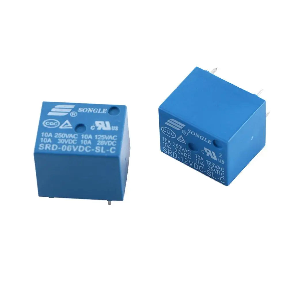Functional 5Pins 10A SRD-06VDC-SL-C SRD-12VDC-SL-C SRD-05VDC-SL-C SRD-03VDC-SL-C Relay Module Power Relays Smart Electronic