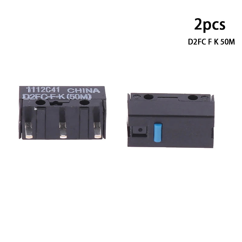 2PC Mouse Micro Switch D2FC-F-7N 10M 20M OF Mouse Button Switch D2FC-F-K(50M) D2FC FL-NH D2FS-F-N D2F D2F-01 D2F-01F-T D2F-F-3-7