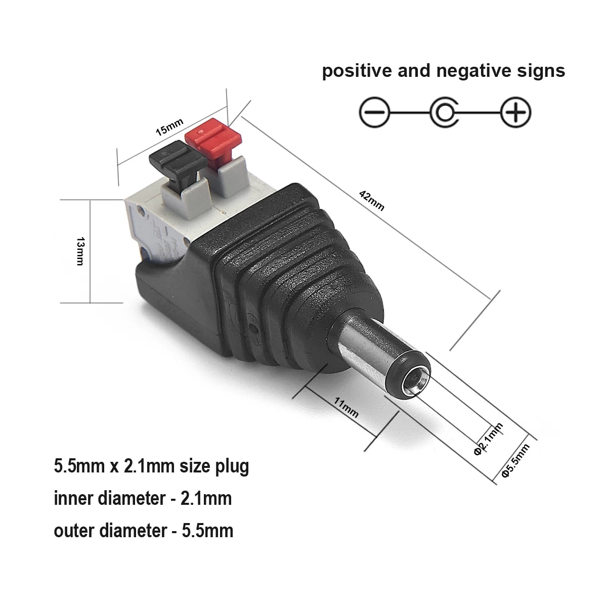 Splitter DC Power Cable 1 To 2/3/4/5/6/8 Way 5V 12V Male Female 5.5x2.1mm DC Plug Extension Wire For LED Strip Light Camera CCTV