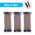 Jumper Wire 40Pins 2.54mm 10/15/21/30/40CM Female To Female, Male To Female, Male To Male Jumper Line Connecting Cable DIY KIT