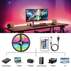 1-30M USB LED Strip Lights App Control Color Changing 5050 RGB Led Light TV Backlight Luces Led Flexible Lamp Tape for Room Deco
