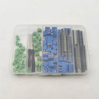 1Box KF128 KF301 PCB Screw Terminal Block Connector Kit 2.54mm 5mm Pitch 2Pin 3Pin 4Pin with Pin Header Screwdriver
