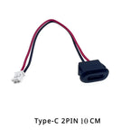 1pcs USB Type C Waterproof Connector Type-C With card buckle Female 3A High Current Fast Charging Jack Port USB-C Charger Plug