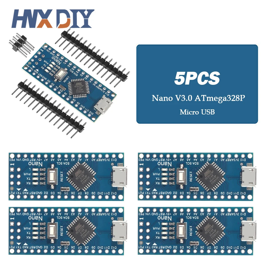 1-10pcs For Nano V3.0 Micro Controller Module ATmega328P Module Nano Board CH340 USB Cable Compatible with Arduino Nano V3.0