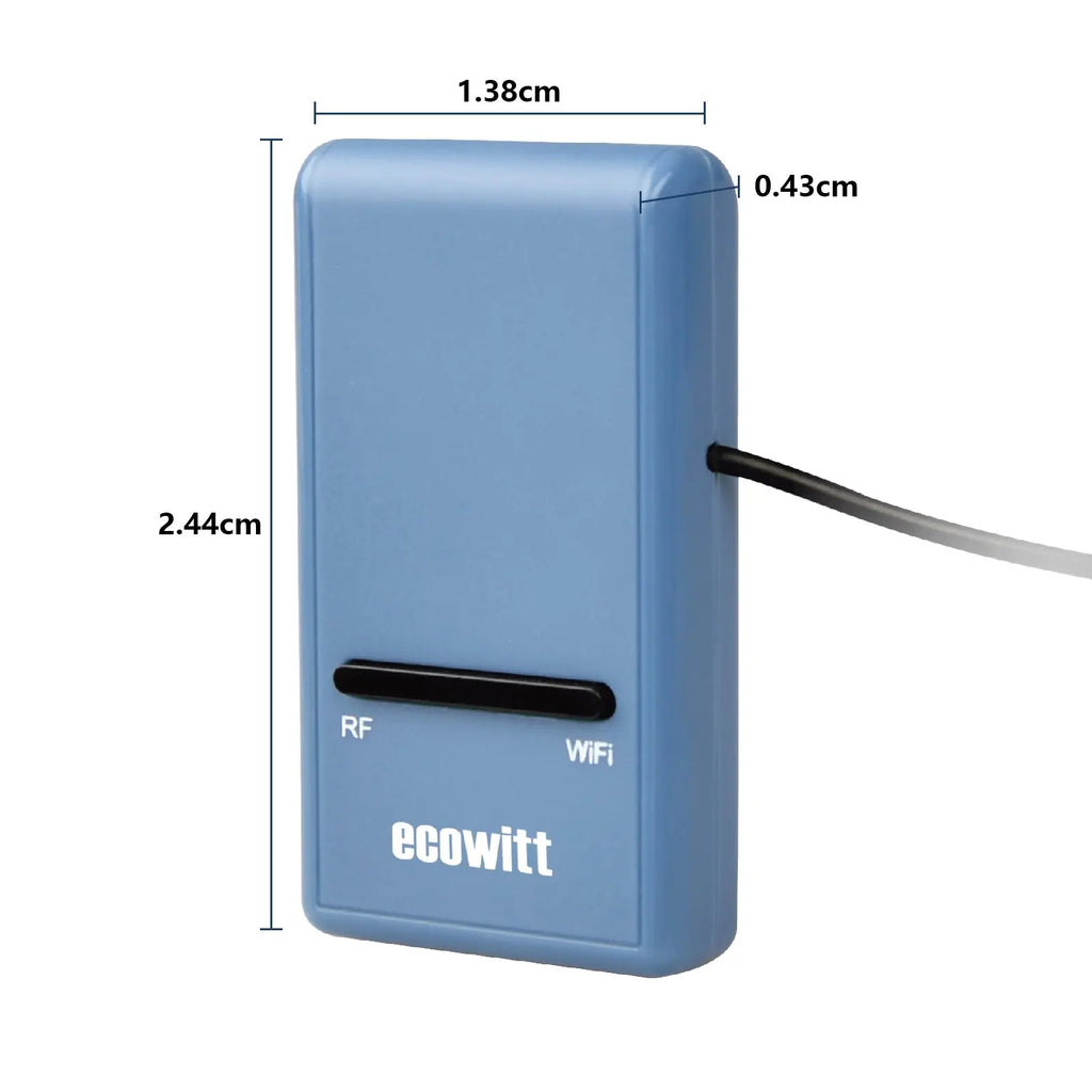 Ecowitt GW1100 WiFi Gateway - Thermometer Hygrometer Barometric Pressure, Indoor Temperature Humidity Meter, for Home Office