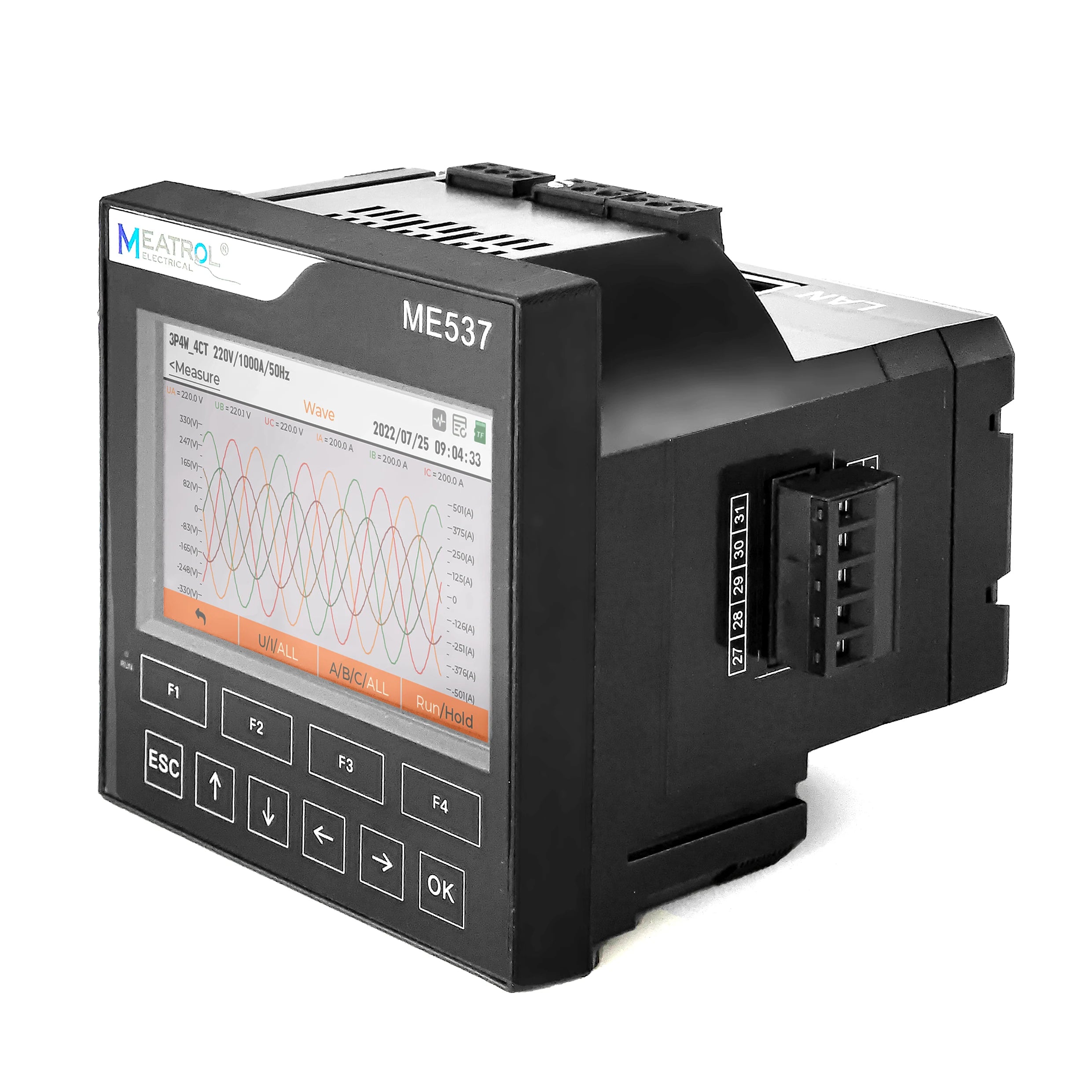 2026 NEW Power Meter Power Quality Analyzer ME537 Current Voltage Power Factor Measurement Rogowski Coil Energy Meter