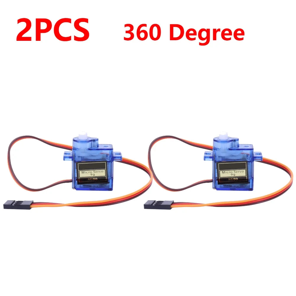 1-5pcs SG90 9G Micro Digital Servo Motor 180/360Degree Fixed-Wing Micro Gear Servo Motor for Rc Helicopter Toy Airplane Aircraft