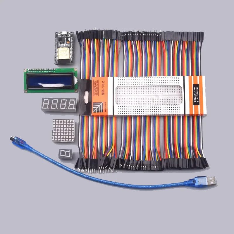 Snvi ESP32 Development Board Starter Kit ESP-32S WiFi Bluetooth IoT Learning Kit DIY Projects Basic Starter Kit for Arduino