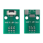 5PCS FPC FFC Flexible Flat Cable Welded Board Adapter PCB Board 0.5mm Pitch Connector SMT To 2.54mm Hole 6P/8P/10P/12P/20P