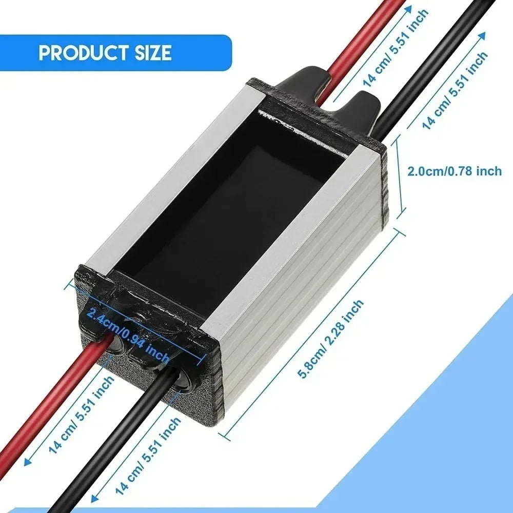24V to 12V 2A-5A Power Buck Converter Voltage Transformer Waterproof Regulator Reducer Module Power Supply DC Buck Converter