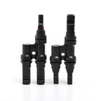 MC4 Solar Connector T Type Y Branch PV Panel Parallel Connection Waterproof IP67 Male Female 2Pcs Solar Cell Plug