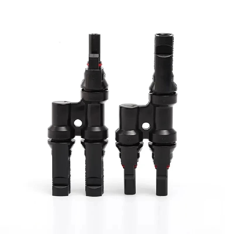 MC4 Solar Connector T Type Y Branch PV Panel Parallel Connection Waterproof IP67 Male Female 2Pcs Solar Cell Plug