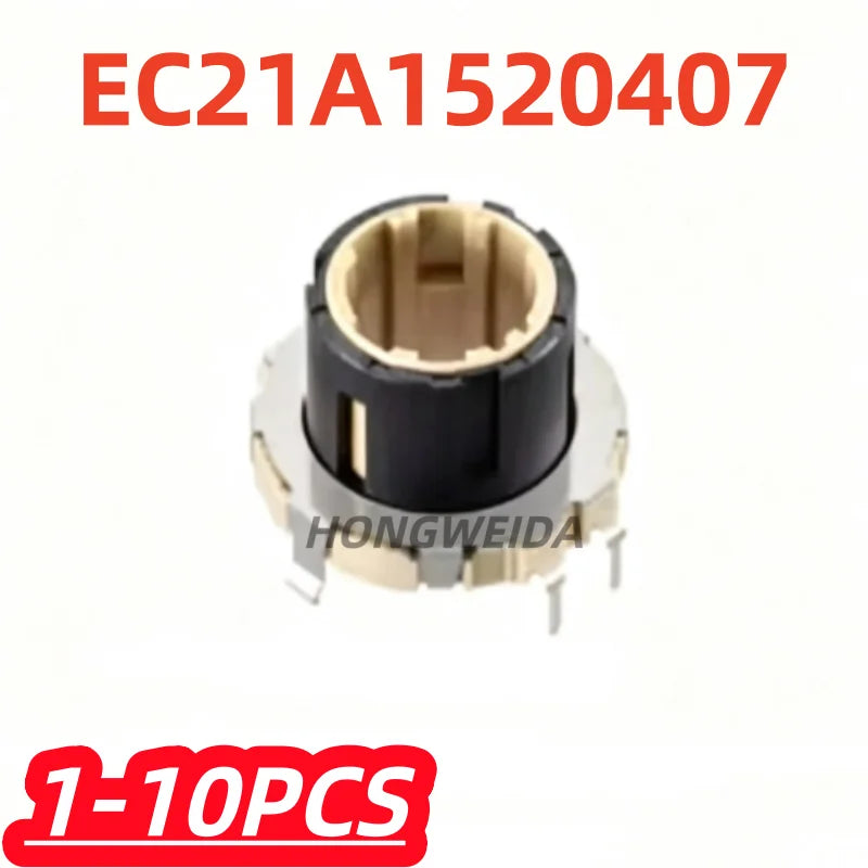 1-10Pcs/Lot 100% New EC21A1520407 Car Volume Control Switch 30-Bit 1 Pulse Hollow Rotary Encoder