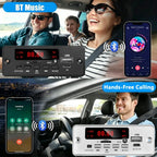 KEBIDU 50W Amplifier Bluetooth MP3 Player DC 12V MP3 Decoder Board Wireless Car Audio Moudle TF AUX FM Radio Charging For Speake