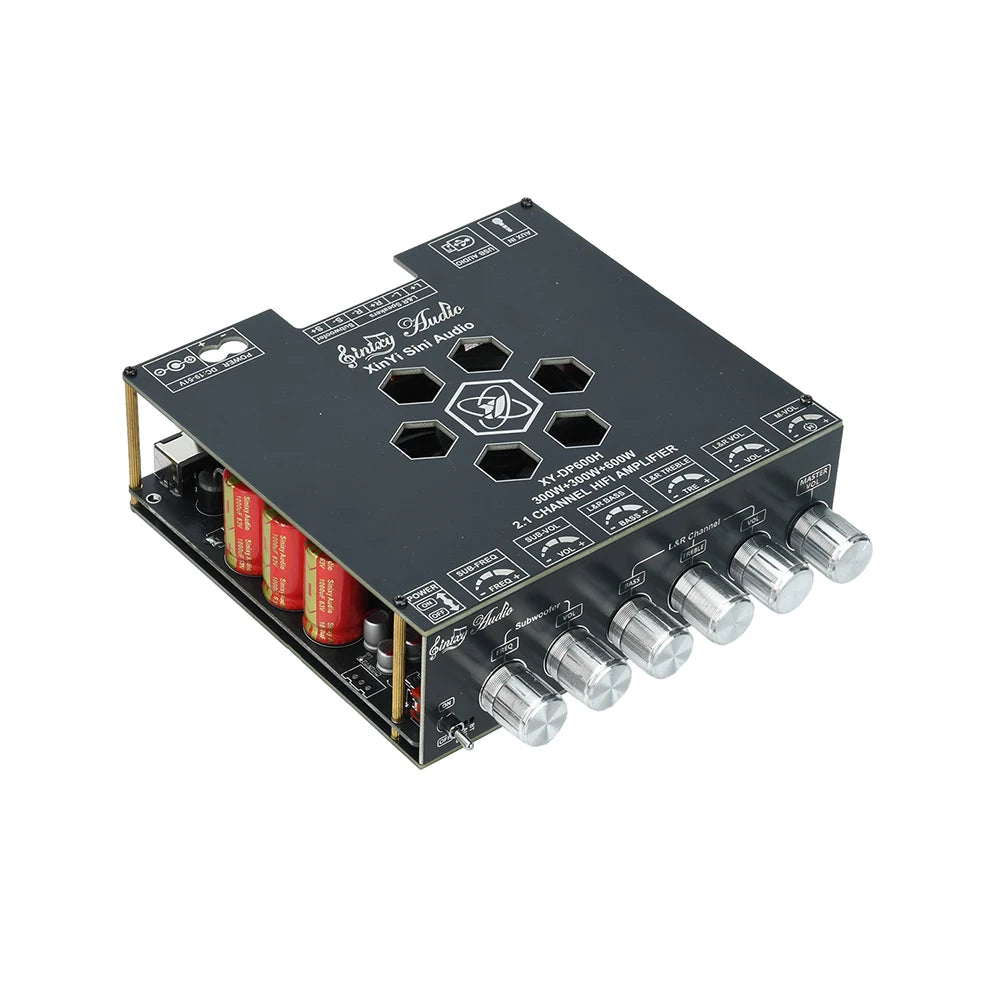 TPA3255 Amplifier XY-DP600H High Power Audio Amplifier Board 300W*2+600W Bass Output with Bluetooth for DIY Home Theater