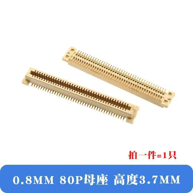 1pcs Board-To-Board Connector BTB Pitch 0.8Mm Dual Row SMD 40P/60/80/100P/120P/140P