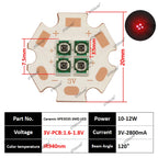 IR LED 10W High Power Chip Infrared 660nm/730/760/810/850/940nm 12W 3535 Bead 2V 4V 8V 700/1400/2800mA For Night Vision Security
