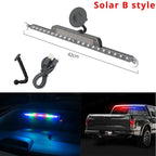 Car Emergency Light Solar RGB Car Strobe Warning Lights Multifunction Decoration Anti-Collision Night Driving Safety Lamp