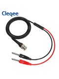Cleqee P1008A BNC Male to Dual 4mm Stackable Banana Plug With Test Leads Probe Q9 Oscilloscope Cable 120CM