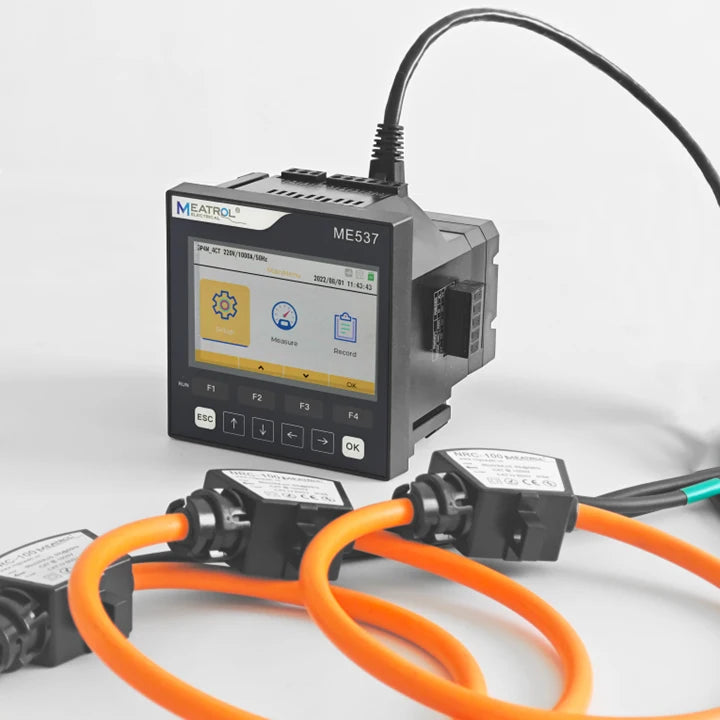 Ethernet Modbus TCP Three Phase Power Quality Analyzer ME537 32GB Data Logger Rogowski Coil Electric Energy AnalyzerAR