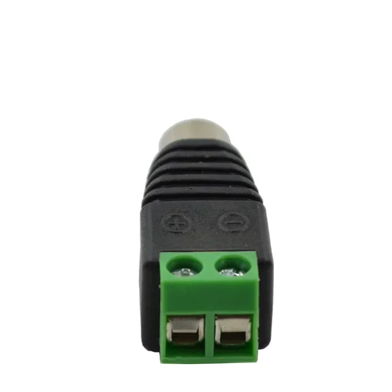 4/8/20PCS RCA Female/Male Jack AV Screw Connector Adapter Jack RCA Terminal Block CAT5 To Camera CCTV Video Balun