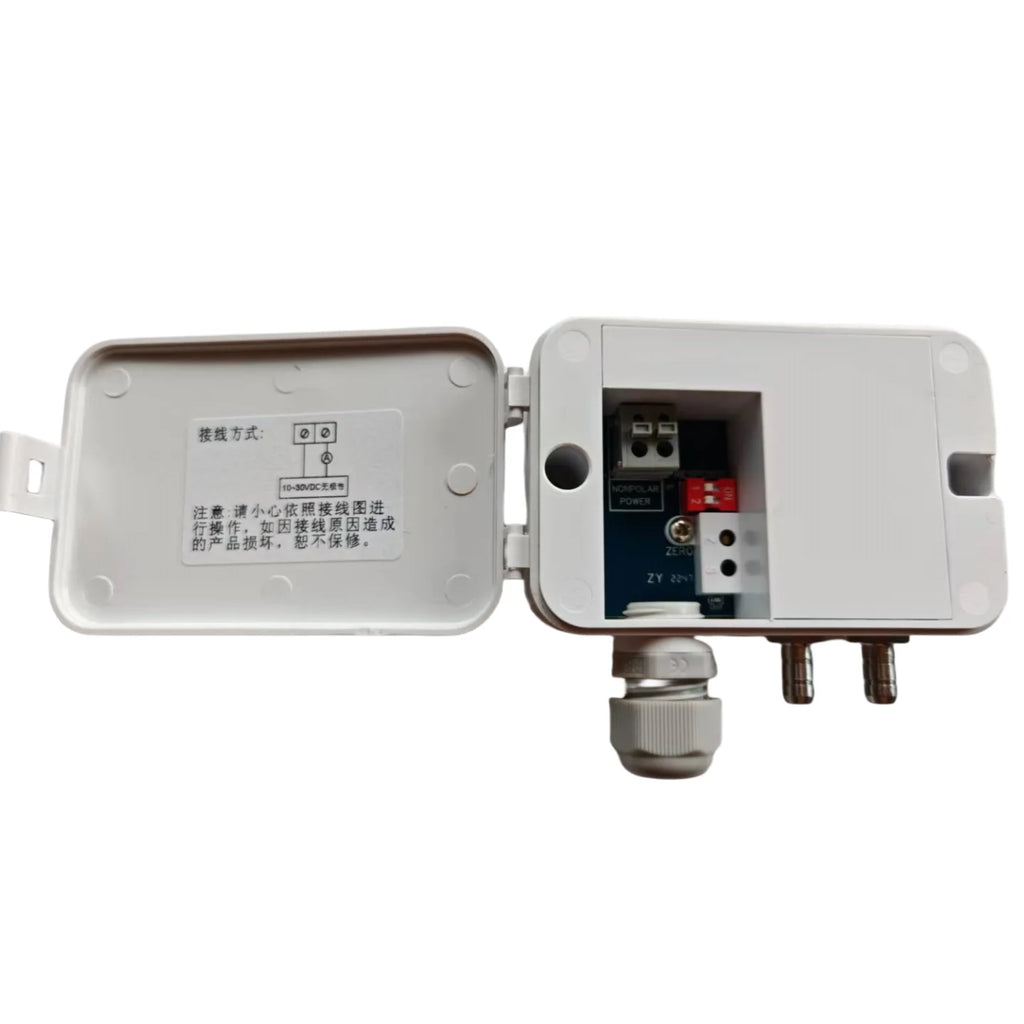 LEFOO 4-20mA Differential Pressure Transmitter Micro Sensor Measuring Air & Neutral Gas for EMS, HVAC, VAV, FC LFM108