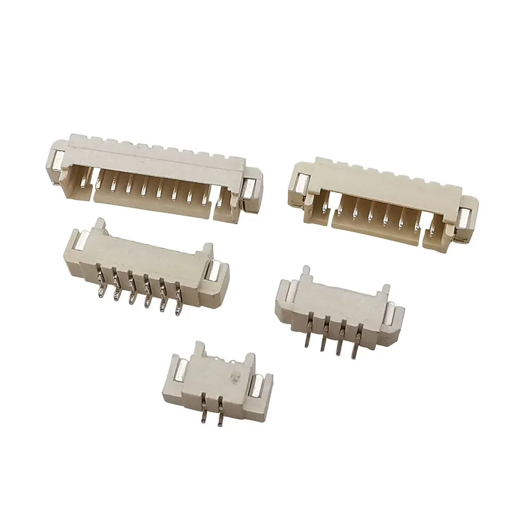 50/100Pcs1.25mm RA SMT Horizontal Vertical SMD  2P3P4P 5P 6P 7P 8P 9P 10P 12P Wafer Male Plug Connector Pin Header Socket