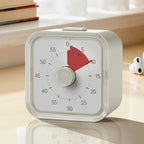 60 Minutes Visual Timer Round/Square Ultra Silent Countdown Alarm Clock Self-discipline Visualization Kitchen Timer