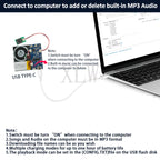 4MB/16MB Push Button Sound Module USB Downloadable & Recordable & Rechargeable with MP3 Audio Playback for Xmas Greeting Gifts
