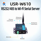 RS485 RS232 Serial to WiFi Device Server Modbus RTU to TCP Ethernet Converter Support Wireless Modbus Gateway Port PUSR USR-W610