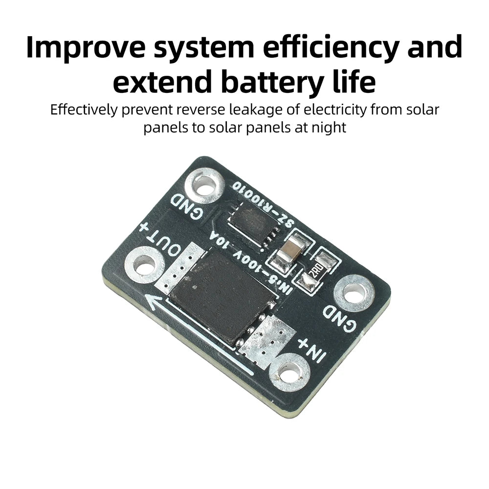 Ideal High-Current Diode Module 25A/30A DC 5-60V/DC 5–100V Solar Backfeed Protection Battery Reverse Connection Protection