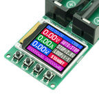 2 Channel 18650 Battery Capacity Internal Resistance Tester Automatic Charge Discharge Electronic Load Module TYPEC Power Supply