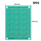 Single Sided Green PCB Prototype Board Universal Through Hole Perfboard for DIY Electronic Projects 6X8cm/7X9cm/3X7cm